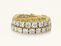 14 krt gouden tennis armband met diamant 8,22 crt - afbeelding 6 van  6