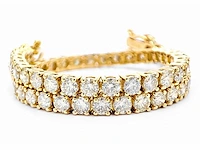 14 krt gouden tennisarmband met natuurlijke diamant 5,15 crt - afbeelding 1 van  7