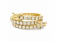 14 krt gouden tennisarmband met natuurlijke diamant 5,15 crt - afbeelding 5 van  7