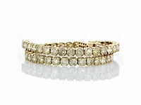 14 krt gouden tennisarmband met natuurlijke diamant 6,72 crt - afbeelding 3 van  7