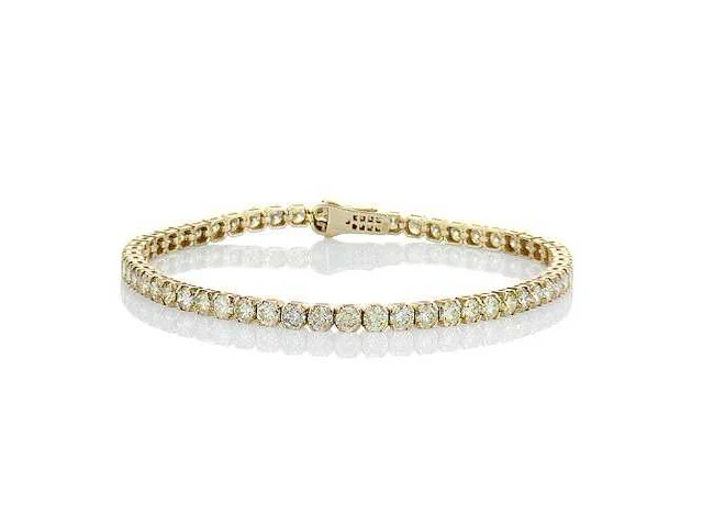 14 krt gouden tennisarmband met natuurlijke diamant 6,72 crt - afbeelding 6 van  7
