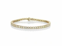 14 krt gouden tennisarmband met natuurlijke diamant 6,72 crt - afbeelding 6 van  7