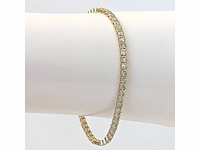 14 krt gouden tennisarmband met natuurlijke diamant 7,16 crt - afbeelding 8 van  8