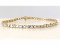 14 krt gouden tennisarmband met natuurlijke diamant 7,16 crt - afbeelding 3 van  8