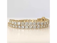 14 krt gouden tennisarmband met natuurlijke diamant 7,16 crt - afbeelding 5 van  8