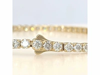14 krt gouden tennisarmband met natuurlijke diamant 7,16 crt - afbeelding 6 van  8