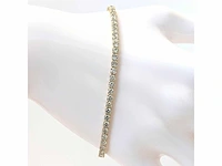 14 krt gouden tennisarmband met natuurlijke diamant 7,16 crt - afbeelding 7 van  8