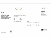 14 krt. oorstekers 22 diamanten 3,75 crt. - afbeelding 2 van  5