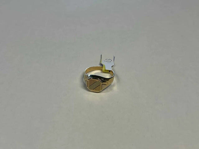 14 krt rosé-, wit- en geelgouden ring - afbeelding 1 van  3