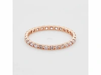 14 krt. rose gouden ring met diamant 0,54 crt. naturel - afbeelding 4 van  11