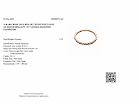 14 krt. rose gouden ring met diamant 0,54 crt. naturel - afbeelding 8 van  11