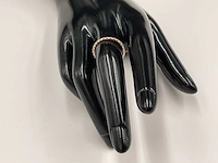 14 krt. rose gouden ring met diamant 0,54 crt. naturel - afbeelding 9 van  11