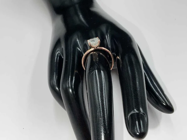 14 krt. rose gouden ring met diamant 1,92 crt. naturel - afbeelding 2 van  11