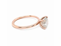 14 krt. rose gouden ring met diamant 1,92 crt. naturel - afbeelding 6 van  11