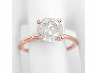 14 krt. rose gouden ring met diamant 1,92 crt. naturel - afbeelding 11 van  11