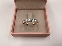 14 krt. rose gouden ring met diamant 3,03 crt. naturel - afbeelding 8 van  11