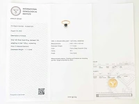 14 krt rose gouden ring met natuurlijke diamant 1,11 crt - afbeelding 2 van  5