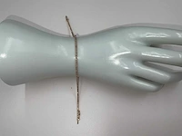 14 krt. rose gouden tennis armband 1,00 crt. naturel - afbeelding 2 van  11
