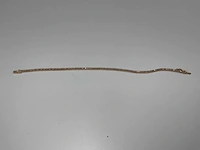 14 krt. rose gouden tennis armband 1,00 crt. naturel - afbeelding 3 van  11