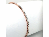 14 krt. rose gouden tennis armband met diamanten 2,22 crt.