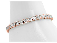 14 krt rosé gouden tennisarmband met natuurlijke diamant 15,55 crt - afbeelding 1 van  5