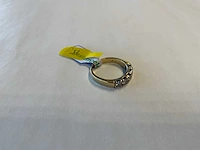 14 krt wit- en geelgouden rijring - afbeelding 2 van  4