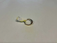 14 krt wit- en geelgouden ring - afbeelding 3 van  4