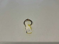14 krt wit- en geelgouden ring - afbeelding 4 van  4