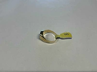 14 krt wit- en geelgouden ring - afbeelding 2 van  3