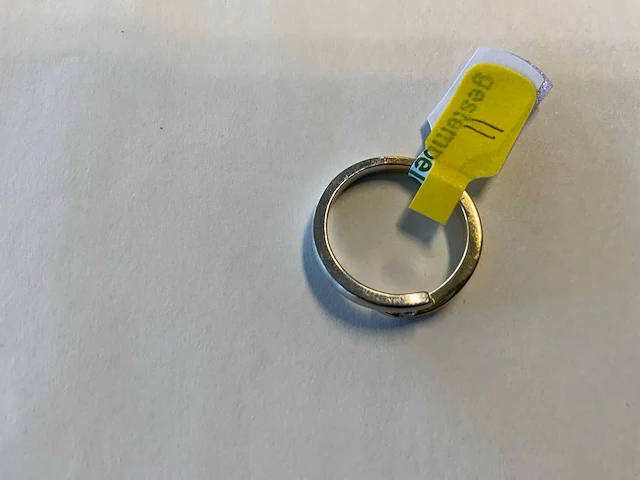 14 krt wit- en geelgouden ring - afbeelding 4 van  4