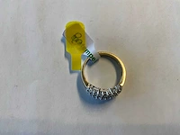 14 krt wit- en geelgouden ring - afbeelding 4 van  4