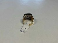 14 krt wit- en geelgouden ring - afbeelding 4 van  4