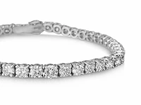 14 krt. wit gouden armband 49 diamanten 8,69 crt. - afbeelding 4 van  12