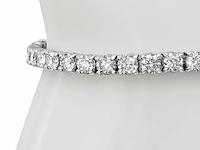 14 krt. wit gouden armband 49 diamanten 8,69 crt. - afbeelding 1 van  12