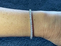 14 krt. wit gouden armband 49 diamanten 8,69 crt. - afbeelding 12 van  12