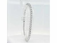14 krt. wit gouden armband met diamant 5,49 crt. - afbeelding 3 van  10