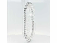 14 krt. wit gouden armband met diamant 5,49 crt. - afbeelding 4 van  10