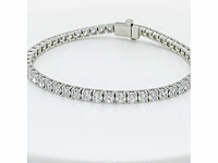 14 krt. wit gouden armband met diamant 5,49 crt. - afbeelding 6 van  10