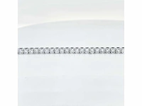 14 krt. wit gouden armband met diamant 5,49 crt. - afbeelding 7 van  10