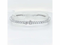 14 krt. wit gouden armband met diamant 5,49 crt. - afbeelding 8 van  10