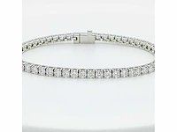 14 krt. wit gouden armband met diamant 5,49 crt. - afbeelding 9 van  10