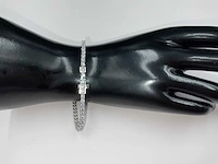 14 krt. wit gouden armband met diamant 5,49 crt. - afbeelding 4 van  15