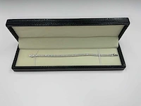 14 krt. wit gouden armband met diamant 5,49 crt. - afbeelding 1 van  15
