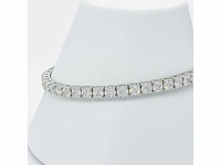 14 krt. wit gouden armband met diamant 5,49 crt. - afbeelding 8 van  15