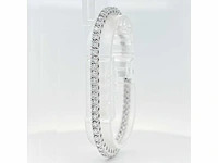 14 krt. wit gouden armband met diamant 5,49 crt. - afbeelding 10 van  15
