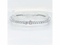 14 krt. wit gouden armband met diamant 5,49 crt. - afbeelding 14 van  15