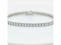 14 krt. wit gouden armband met diamant 5,49 crt. - afbeelding 15 van  15