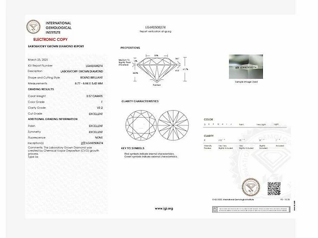 14 krt. wit gouden oorstekers met diamant 5,16 crt. - afbeelding 3 van  9