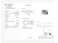 14 krt. wit gouden oorstekers met diamant 5,16 crt. - afbeelding 3 van  9