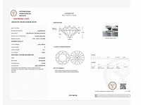 14 krt. wit gouden oorstekers met diamant 5,16 crt. - afbeelding 5 van  9